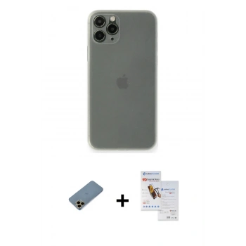 MARSİLYAN™- iPhone 11 Pro Max Kılıf Yadigar Yansıma Serisi - Siyah Seramik Nano Ekran Koruyucu + Shine Kamera Lens Koruma Cam - GD