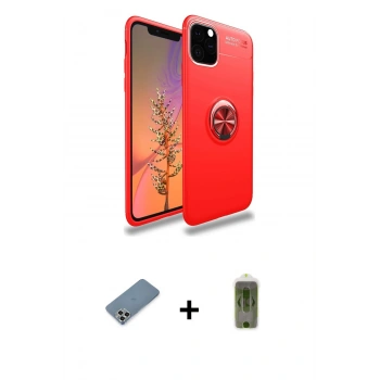 MARSİLYAN™- iPhone 11 Pro Max Kılıf Yankı Form Prime - Siyah Joko Magic 5D Hayalet Cam + Metal Kamera Lens Koruma Cam - GS