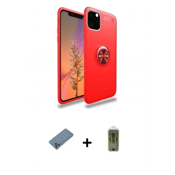 MARSİLYAN™- iPhone 11 Pro Max Kılıf Yankı Form Prime - Siyah Joko Magic 5D Hayalet Cam + Shine Kamera Lens Koruma Cam - MI