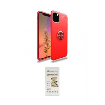 MARSİLYAN™- iPhone 11 Pro Max Kılıf Yankı Form Prime - Siyah Mat Seramik Nano Ekran Koruyucu