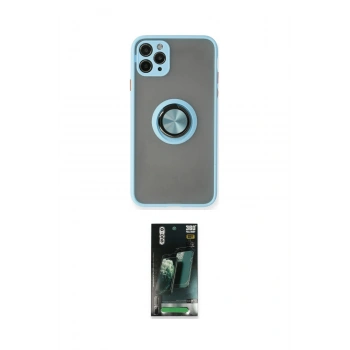 MARSİLYAN™- iPhone 11 Pro Max Kılıf Yörünge Çizgi - Şeffaf 360 Full Body Arka Koruyucu