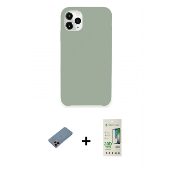 MARSİLYAN™- iPhone 11 Pro Max Kılıf Zirve Modern Özel Seri - Siyah 20D Premium Cam Ekran Koruyucu + Shine Kamera Lens Koruma Cam - PE