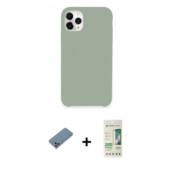 MARSİLYAN™- iPhone 11 Pro Max Kılıf Zirve Modern Özel Seri - Siyah 20D Premium Cam Ekran Koruyucu + Shine Kamera Lens Koruma Cam - SABE