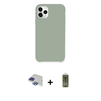 MARSİLYAN™- iPhone 11 Pro Max Kılıf Zirve Modern Özel Seri - Siyah Joko Magic 5D Hayalet Cam + Pers Alüminyum Kamera Lens - LT