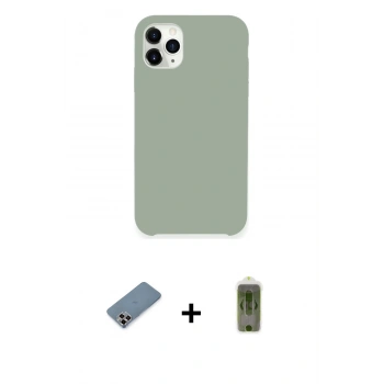 MARSİLYAN™- iPhone 11 Pro Max Kılıf Zirve Modern Özel Seri - Siyah Joko Magic 5D Hayalet Cam + Metal Kamera Lens Koruma Cam - MR