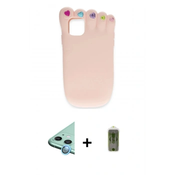 MARSİLYAN™- iPhone 12 Kılıf Akış Yansıma - Siyah Joko Magic 5D Hayalet Cam + Raze Metal Kamera Lens - MI