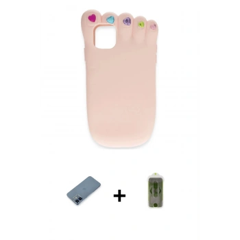 MARSİLYAN™- iPhone 12 Kılıf Akış Yansıma - Siyah Joko Magic 5D Hayalet Cam + Metal Kamera Lens Koruma Cam - MI