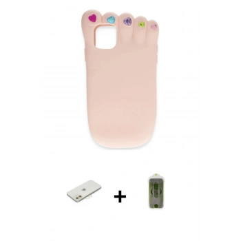 MARSİLYAN™- iPhone 12 Kılıf Akış Yansıma - Siyah Joko Magic 5D Hayalet Cam + Renkli Kamera Lens Koruma Cam - TU