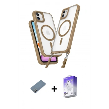 MARSİLYAN™- iPhone 12 Kılıf Atlas Doku Koleksiyonu - Siyah Bilvis 5in1 3D Magic Cam Ekran Koruyucu + Shine Kamera Lens Koruma Cam - GS
