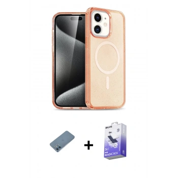 MARSİLYAN™- iPhone 12 Kılıf Eksen Doku Koleksiyonu - Siyah Bilvis 5in1 5D Magic Hayalet Cam Ekran Koruyucu + Shine Kamera Lens Koruma Cam - MI
