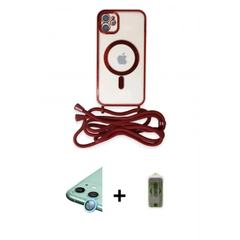 MARSİLYAN™- iPhone 12 Kılıf Eksen Özel Seri - Siyah Joko Magic 5D Hayalet Cam + Raze Metal Kamera Lens - MI