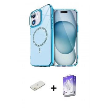 MARSİLYAN™- iPhone 12 Kılıf Kıvılcım Form Prime - Siyah Bilvis 5in1 3D Magic Cam Ekran Koruyucu + Renkli Kamera Lens Koruma Cam - TU