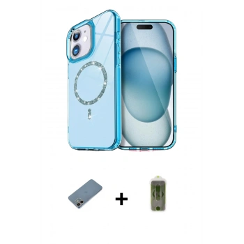 MARSİLYAN™- iPhone 12 Kılıf Kıvılcım Form Prime - Siyah Joko Magic 5D Hayalet Cam + Shine Kamera Lens Koruma Cam - GI