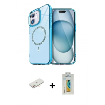 MARSİLYAN™- iPhone 12 Kılıf Kıvılcım Form Prime - Siyah Polymer Nano Ekran Koruyucu + Renkli Kamera Lens Koruma Cam - YL