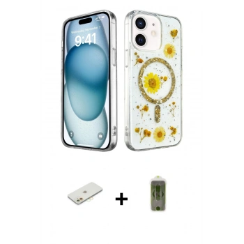 MARSİLYAN™- iPhone 12 Kılıf Kozmos Doku - Siyah Joko Magic 5D Hayalet Cam + Renkli Kamera Lens Koruma Cam - TU