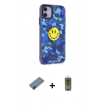 MARSİLYAN™- iPhone 12 Kılıf Nova Doku Koleksiyonu - Siyah Joko Magic 5D Hayalet Cam + Metal Kamera Lens Koruma Cam - KI