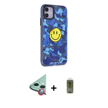 MARSİLYAN™- iPhone 12 Kılıf Nova Doku Koleksiyonu - Siyah Joko Magic 5D Hayalet Cam + Raze Metal Kamera Lens - KI