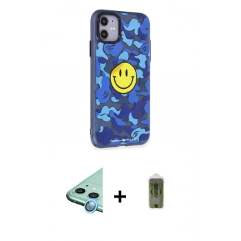 MARSİLYAN™- iPhone 12 Kılıf Nova Doku Koleksiyonu - Siyah Joko Magic 5D Hayalet Cam + Raze Metal Kamera Lens - MI