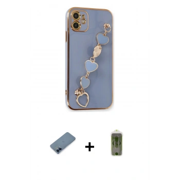 MARSİLYAN™- iPhone 12 Kılıf Nova Işık Prime - Siyah Joko Magic 5D Hayalet Cam + Metal Kamera Lens Koruma Cam - MI