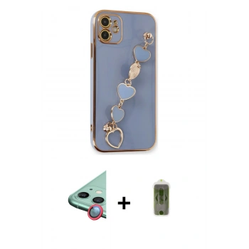 MARSİLYAN™- iPhone 12 Kılıf Nova Işık Prime - Siyah Joko Magic 5D Hayalet Cam + Raze Metal Kamera Lens - KI