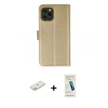 MARSİLYAN™- iPhone 12 Kılıf Siluet Işık Serisi - Şeffaf Pasifik Cam Ekran Koruyucu + Renkli Kamera Lens Koruma Cam - TU