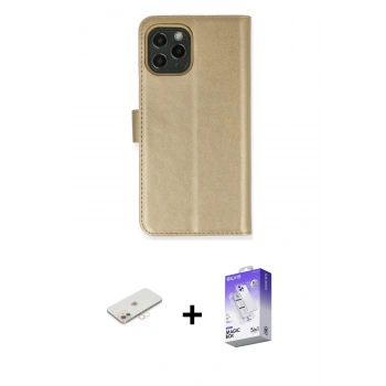 MARSİLYAN™- iPhone 12 Kılıf Siluet Işık Serisi - Siyah Bilvis 5in1 3D Magic Cam Ekran Koruyucu + Renkli Kamera Lens Koruma Cam - YL