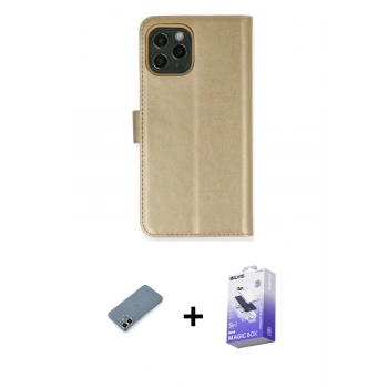 MARSİLYAN™- iPhone 12 Kılıf Siluet Işık Serisi - Siyah Bilvis 5in1 5D Magic Hayalet Cam Ekran Koruyucu + Metal Kamera Lens Koruma Cam - AKYL
