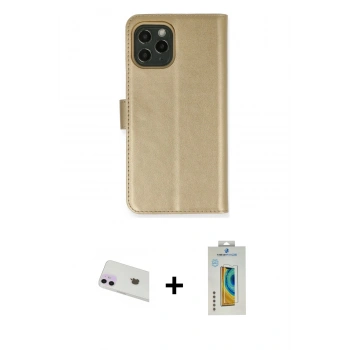 MARSİLYAN™- iPhone 12 Kılıf Siluet Işık Serisi - Siyah Polymer Nano Ekran Koruyucu + Rainbow Kamera Lens Koruma Cam - MR