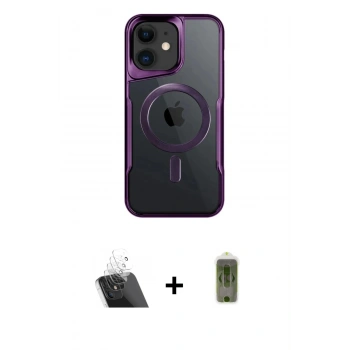 MARSİLYAN™- iPhone 12 Kılıf Yadigar Klasik Özel Seri - Siyah Joko Magic 5D Hayalet Cam + Kamera Lens Koruma Cam - SF
