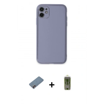 MARSİLYAN™- iPhone 12 Kılıf Yadigar Klasik - Siyah Joko Magic 5D Hayalet Cam + Shine Kamera Lens Koruma Cam - PE