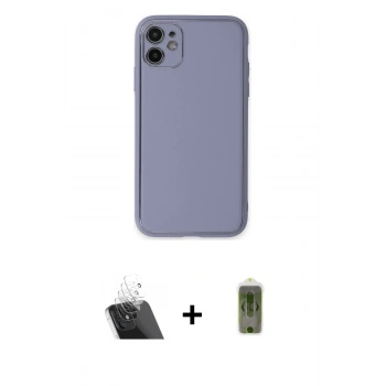 MARSİLYAN™- iPhone 12 Kılıf Yadigar Klasik - Siyah Joko Magic 5D Hayalet Cam + Kamera Lens Koruma Cam - SF