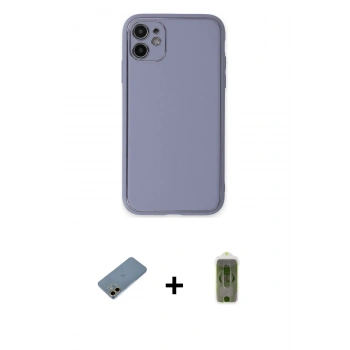 MARSİLYAN™- iPhone 12 Kılıf Yadigar Klasik - Siyah Joko Magic 5D Hayalet Cam + Shine Kamera Lens Koruma Cam - GD