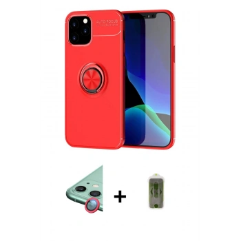 MARSİLYAN™- iPhone 12 Kılıf Yankı Form Prime - Siyah Joko Magic 5D Hayalet Cam + Raze Metal Kamera Lens - KI