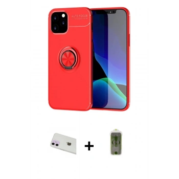 MARSİLYAN™- iPhone 12 Kılıf Yankı Form Prime - Siyah Joko Magic 5D Hayalet Cam + Rainbow Kamera Lens Koruma Cam - MR