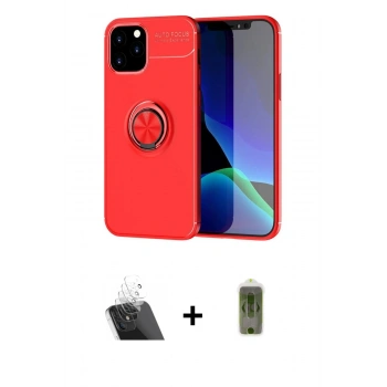 MARSİLYAN™- iPhone 12 Kılıf Yankı Form Prime - Siyah Joko Magic 5D Hayalet Cam + Kamera Lens Koruma Cam - SF