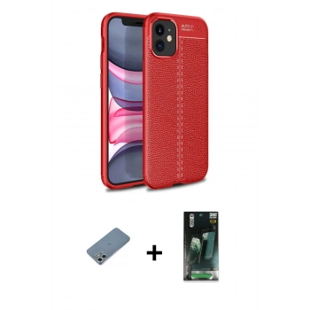 MARSİLYAN™- iPhone 12 Mini Kılıf Doruk Klasik Özel Seri - Şeffaf 360 Full Body Arka Koruyucu + Shine Kamera Lens Koruma Cam - GS