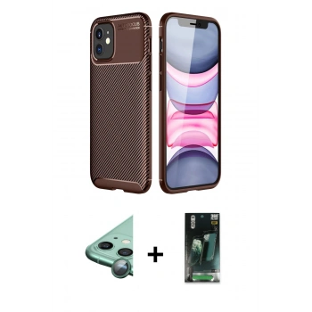 MARSİLYAN™- iPhone 12 Mini Kılıf Eksen Form Prime - Şeffaf 360 Full Body Arka Koruyucu + Raze Metal Kamera Lens - YL
