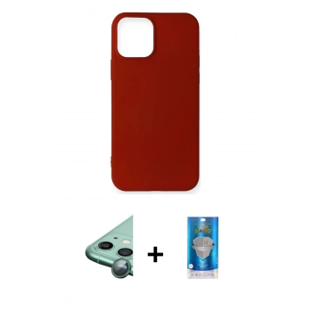 MARSİLYAN™- iPhone 12 Mini Kılıf Kozmos Yansıma Özel Seri - Şeffaf Royal Nano Ekran Koruyucu + Raze Metal Kamera Lens - YL