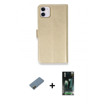 MARSİLYAN™- iPhone 12 Mini Kılıf Siluet Işık Serisi - Şeffaf 360 Full Body Arka Koruyucu + Shine Kamera Lens Koruma Cam - GD
