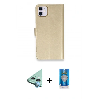 MARSİLYAN™- iPhone 12 Mini Kılıf Siluet Işık Serisi - Şeffaf Royal Nano Ekran Koruyucu + Raze Metal Kamera Lens - MI