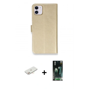 MARSİLYAN™- iPhone 12 Mini Kılıf Siluet Işık Serisi - Siyah 360 Mat Full Body Arka Koruyucu + Renkli Kamera Lens Koruma Cam - YL