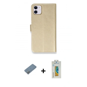 MARSİLYAN™- iPhone 12 Mini Kılıf Siluet Işık Serisi - Siyah Polymer Nano Ekran Koruyucu + Shine Kamera Lens Koruma Cam - GS