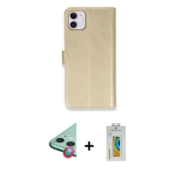 MARSİLYAN™- iPhone 12 Mini Kılıf Siluet Işık Serisi - Siyah Polymer Nano Ekran Koruyucu + Raze Metal Kamera Lens - KI