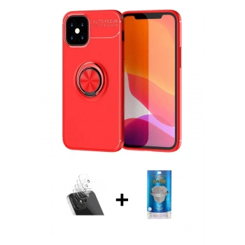 MARSİLYAN™- iPhone 12 Mini Kılıf Yankı Form Prime - Şeffaf Royal Nano Ekran Koruyucu + Kamera Lens Koruma Cam - SF