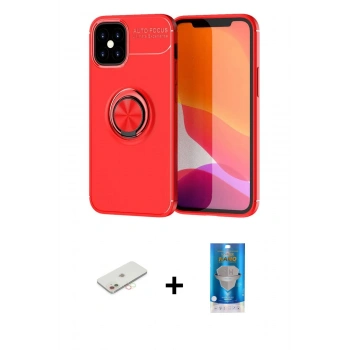 MARSİLYAN™- iPhone 12 Mini Kılıf Yankı Form Prime - Şeffaf Royal Nano Ekran Koruyucu + Renkli Kamera Lens Koruma Cam - YL