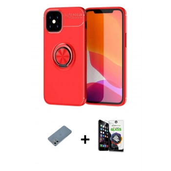 MARSİLYAN™- iPhone 12 Mini Kılıf Yankı Form Prime - Şeffaf Temperli Cam Ekran Koruyucu + Shine Kamera Lens Koruma Cam - GS
