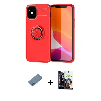 MARSİLYAN™- iPhone 12 Mini Kılıf Yankı Form Prime - Şeffaf Temperli Cam Ekran Koruyucu + Shine Kamera Lens Koruma Cam - MI