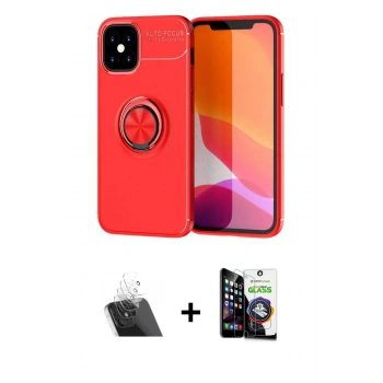 MARSİLYAN™- iPhone 12 Mini Kılıf Yankı Form Prime - Şeffaf Temperli Cam Ekran Koruyucu + Kamera Lens Koruma Cam - SF