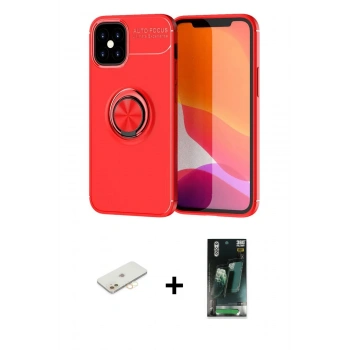 MARSİLYAN™- iPhone 12 Mini Kılıf Yankı Form Prime - Siyah 360 Mat Full Body Arka Koruyucu + Renkli Kamera Lens Koruma Cam - SI