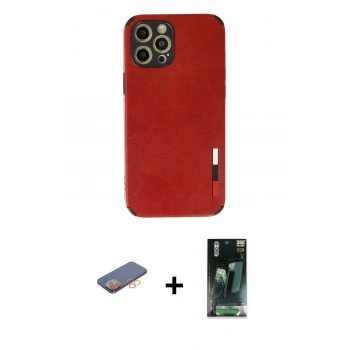 MARSİLYAN™- iPhone 12 Pro Kılıf Doruk Asil Koleksiyonu - Şeffaf 360 Full Body Arka Koruyucu + Renkli Kamera Lens Koruma Cam - TU